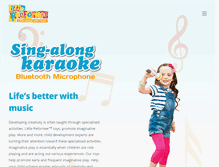Tablet Screenshot of littleperformer.com